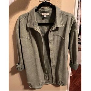 Distressed Denim Jacket